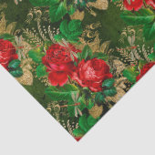 Rozen en libellen (Design 13) Tissuepapier (Detail)