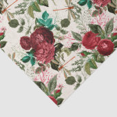 Rozen en libellen (Design 14) Tissuepapier (Detail)