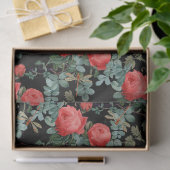 Rozen en libellen (Design 15) Tissuepapier (Geschenk)