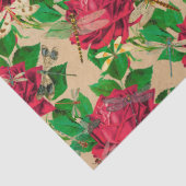 Rozen en libellen (Design 16) Tissuepapier (Detail)