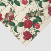 Rozen en libellen (Design 18) Tissuepapier (Detail)