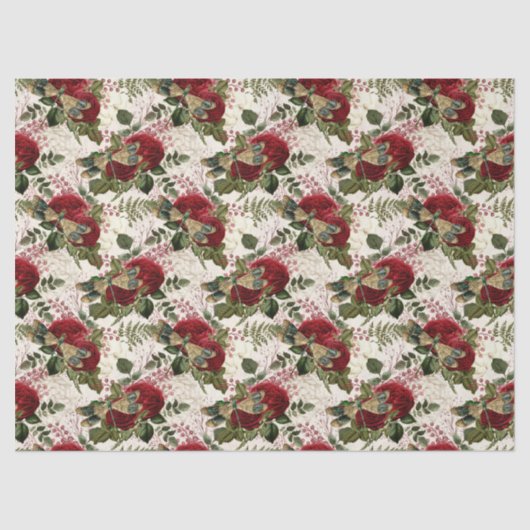 Rozen en libellen (Design 7) Tissuepapier (Voorkant)