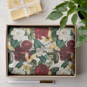 Rozen en libellen (Design 8) Tissuepapier (Geschenk)