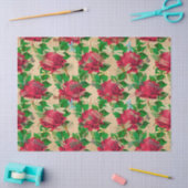 Rozen en Libellen (Ontwerp 16) Tissuepapier (Craft)