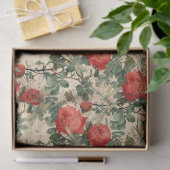 Rozen en libellen (ontwerp 9) tissuepapier (Geschenk)