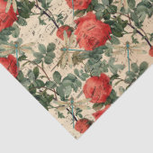 Rozen en libellen (ontwerp 9) tissuepapier (Detail)