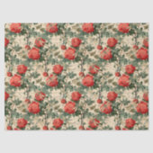 Rozen en libellen (ontwerp 9) tissuepapier (Voorkant)