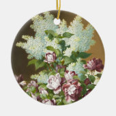 Rozen en liederen, Kerstmis Keramisch Ornament (Voorkant)