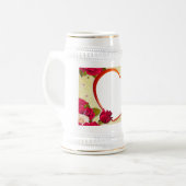 Rozen en Lijst hart Voeg je foto toe Bierpul (Voorkant links)