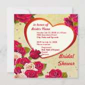 Rozen en Lijst van het hart Kaart (Voorkant)