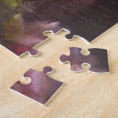 Rozen en likeuren op een cementbank legpuzzel (Zijkant)