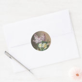 Rozen en Lilacs Fine Art Ronde Sticker (Envelop)