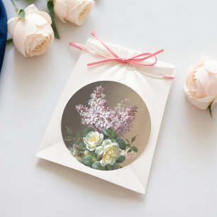 Rozen en Lilacs Fine Art Ronde Sticker