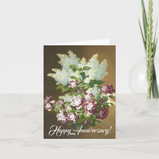 Rozen en Lilacs Kaart (Voorkant)