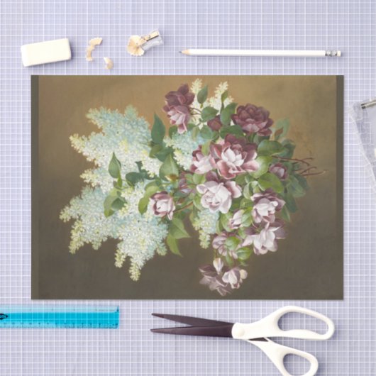Rozen en Lilacs, ontkoppeling Tissuepapier (Craft)