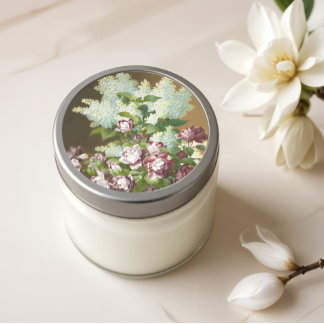 Rozen en Lilacs Ronde Sticker