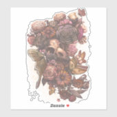 Rozen en maanden sticker (Vel)