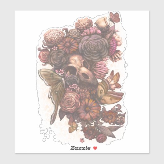 Rozen en maanden sticker (Vel)