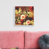 Rozen en Mahogany, van de Longpre Wrapped Canvas (Insitu (Woonkamer))