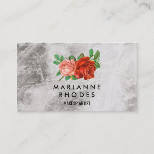 Rozen en marmer visitekaartje