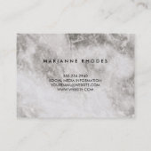 Rozen en Marmer Visitekaartje (Achterkant)