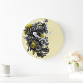 Rozen en molen - zwart en geel grote klok (Huis)