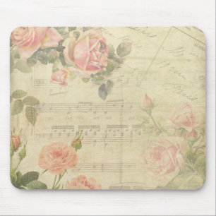 Rozen en Muziek Mousepad Muismat
