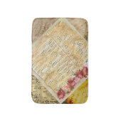  Rozen en muziekbladen Badmat (Voorkant Verticaal)