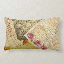 Rozen en muziekbladen Kussen