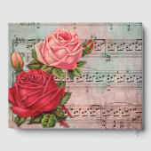 Rozen en Muzieknoten Gastenboek (Achterkant)