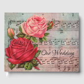 Rozen en Muzieknoten Gastenboek (Voorkant)