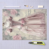 Rozen en naaien Ephemera Pattern Tissuepapier (Craft)