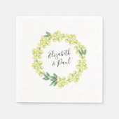 Rozen- en olievrouwpapier Napkin Servetten (Voorkant)