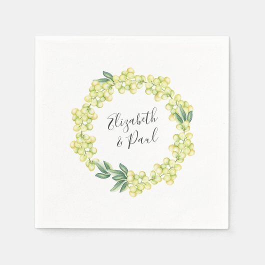 Rozen- en olievrouwpapier Napkin Servetten (Voorkant)