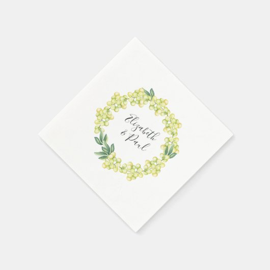 Rozen- en olievrouwpapier Napkin Servetten (Hoek)