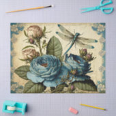 Rozen en ontkoppeling van Dragonfly Tissuepapier (Craft)