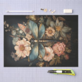  Rozen en ontkoppeling van Dragonfly Tissuepapier (Craft)