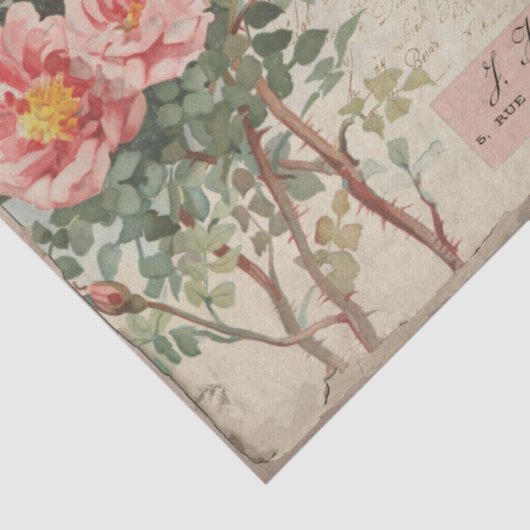  Rozen en ontkoppeling van ephemera Tissuepapier (Detail)