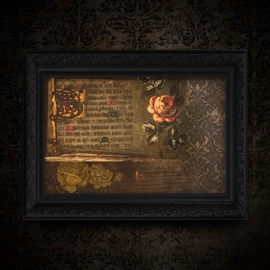  Rozen en Oude tekst ontkoppelen Tissuepapier