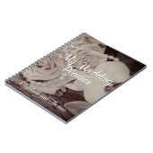 Rozen en paaltjes 'My Wedding Planner'-laptop Notitieboek (Linkerzijde)