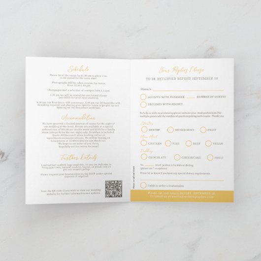 Rozen en paarden monogram bruiloft maaltijd optie  (Binnen)