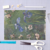  Rozen en Paarse Irissen  Bloemen Tissuepapier (Craft)