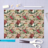 Rozen en paddenstoel Antiek ontkoppelpapier Tissuepapier (Craft)