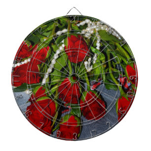 Rozen en parels dartbord