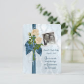 rozen en parels die foto's aanpassen kaart (Staand voorkant)