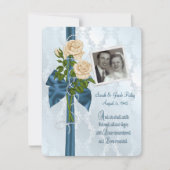 rozen en parels die foto's aanpassen kaart (Voorkant)