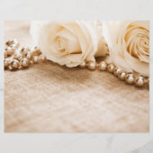 Rozen en parels flyer (Voorkant)