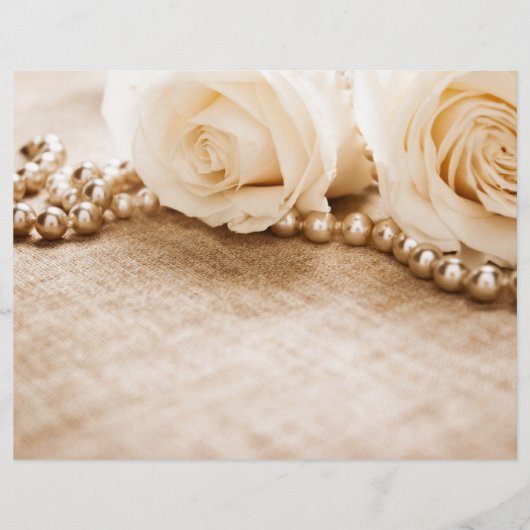 Rozen en parels flyer (Voorkant)