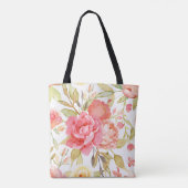 Rozen en Peony Tote Bag (Achterkant)
