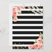 Rozen- en Perl Graduation Party Kaart (Achterkant)